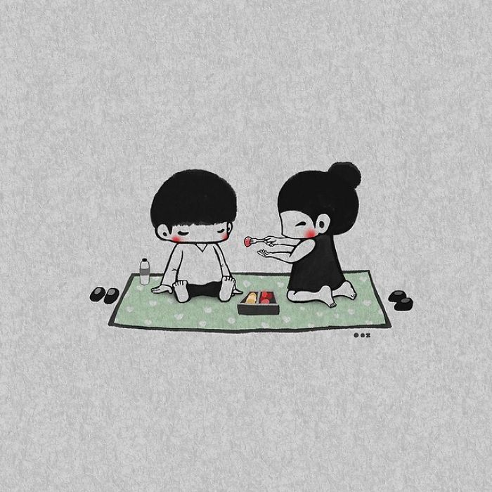 Korean Artist Shows What It’s Like To Be Falling In Love More And More Each Day Korean Artist Shows What It’s Like To Be Falling In Love More And More Each Day