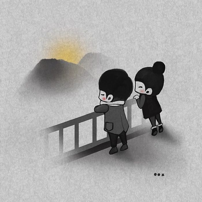 Korean Artist Shows What It’s Like To Be Falling In Love More And More Each Day Korean Artist Shows What It’s Like To Be Falling In Love More And More Each Day
