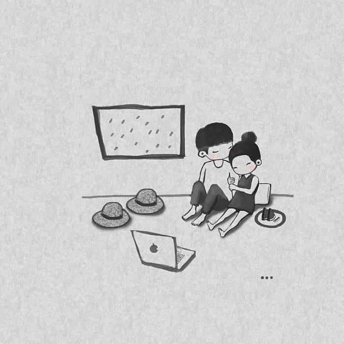 Korean Artist Shows What It’s Like To Be Falling In Love More And More Each Day Korean Artist Shows What It’s Like To Be Falling In Love More And More Each Day
