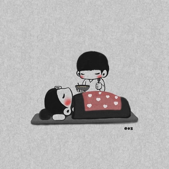 Korean Artist Shows What It’s Like To Be Falling In Love More And More Each Day Korean Artist Shows What It’s Like To Be Falling In Love More And More Each Day