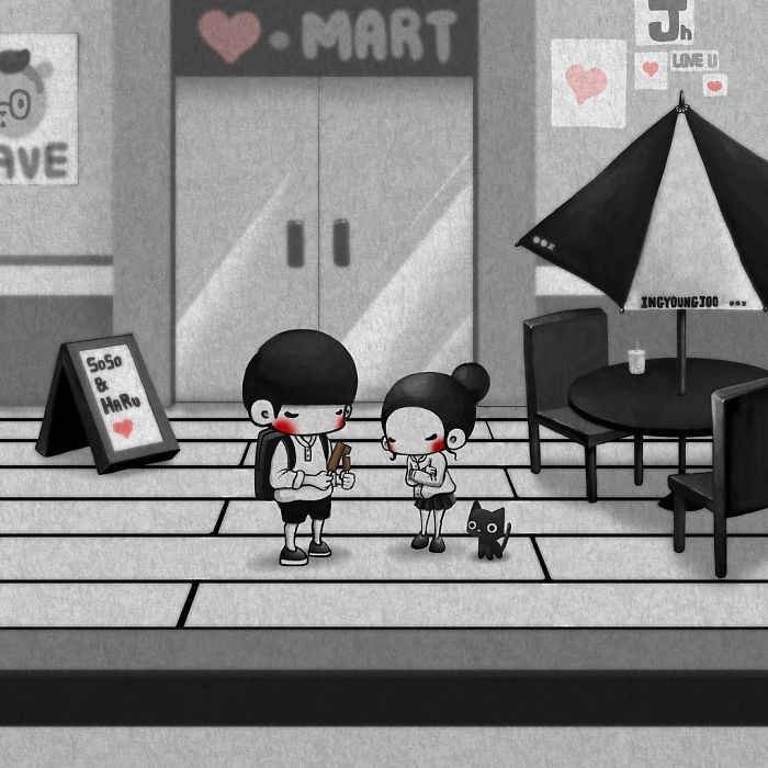 Korean Artist Shows What It’s Like To Be Falling In Love More And More Each Day Korean Artist Shows What It’s Like To Be Falling In Love More And More Each Day