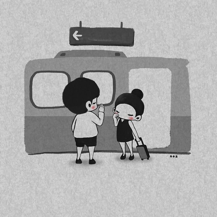 Korean Artist Shows What It’s Like To Be Falling In Love More And More Each Day Korean Artist Shows What It’s Like To Be Falling In Love More And More Each Day