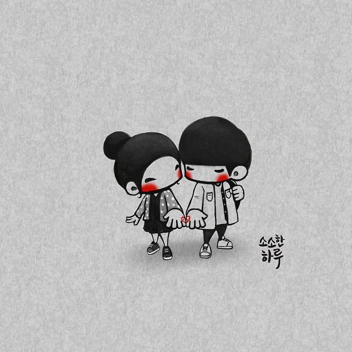 Korean Artist Shows What It’s Like To Be Falling In Love More And More Each Day Korean Artist Shows What It’s Like To Be Falling In Love More And More Each Day