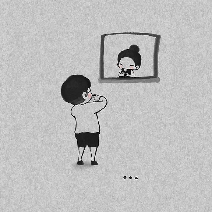 Korean Artist Shows What It’s Like To Be Falling In Love More And More Each Day Korean Artist Shows What It’s Like To Be Falling In Love More And More Each Day