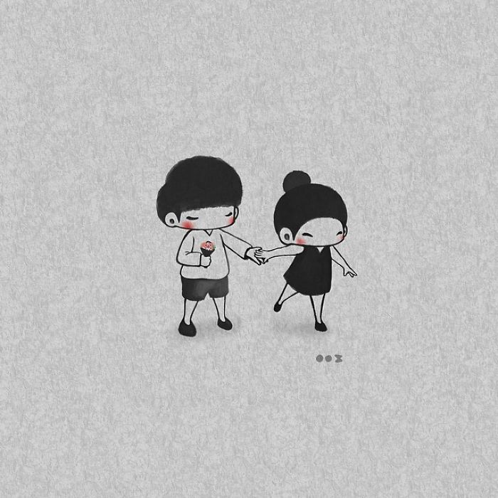 Korean Artist Shows What It’s Like To Be Falling In Love More And More Each Day Korean Artist Shows What It’s Like To Be Falling In Love More And More Each Day