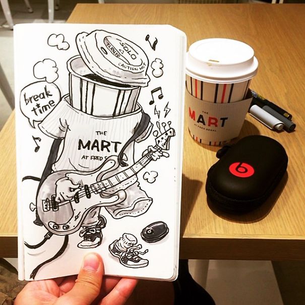 Japanese Illustrator Draws Scenes From Everyday Life And The Result Is Beautiful Japanese Illustrator Draws Scenes From Everyday Life And The Result Is Beautiful