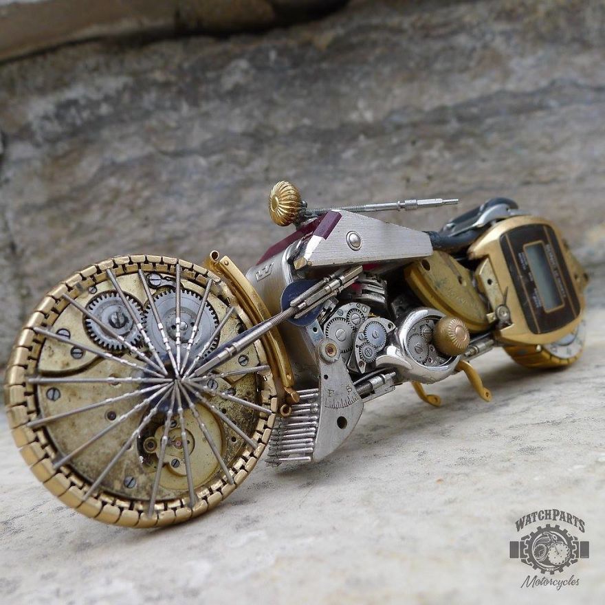 I Turn Old Watches Into Steampunk Sculptures