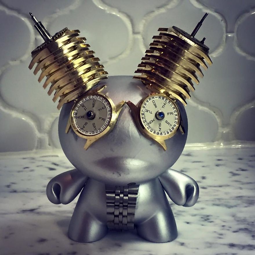 I Turn Old Watches Into Steampunk Sculptures