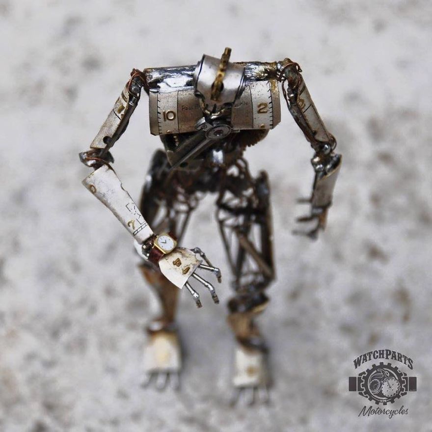 I Turn Old Watches Into Steampunk Sculptures