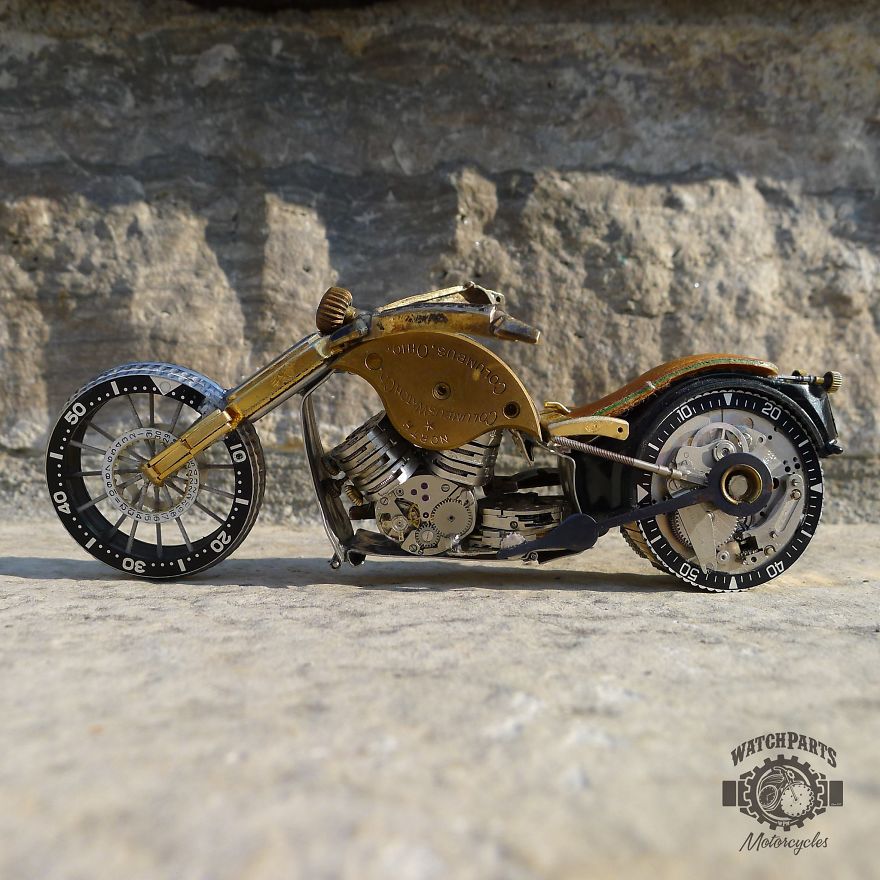 I Turn Old Watches Into Steampunk Sculptures