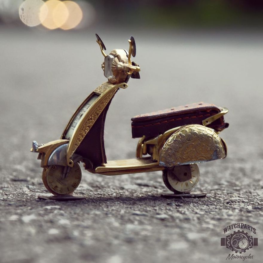 I Turn Old Watches Into Steampunk Sculptures