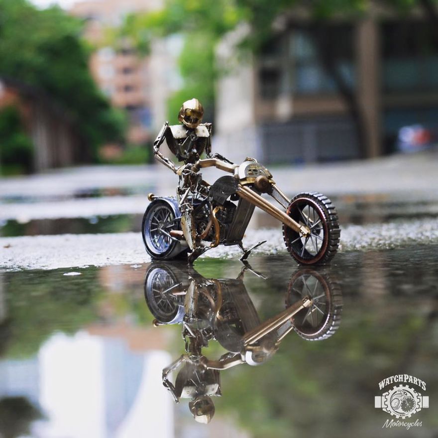 I Turn Old Watches Into Steampunk Sculptures