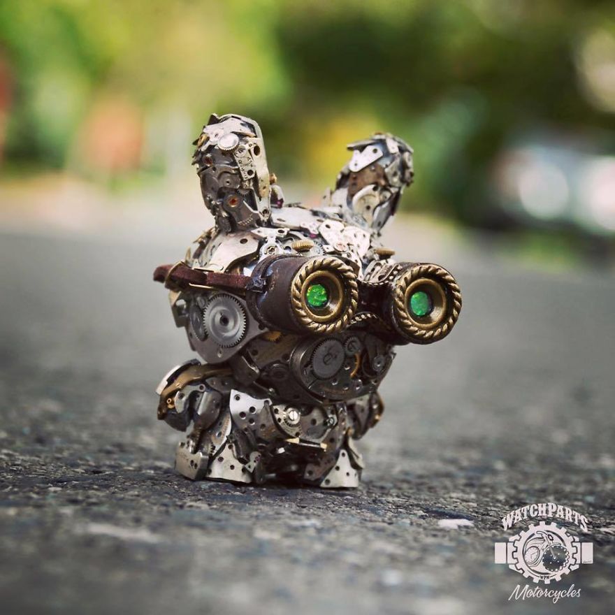 I Turn Old Watches Into Steampunk Sculptures