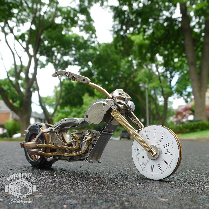 I Turn Old Watches Into Steampunk Sculptures
