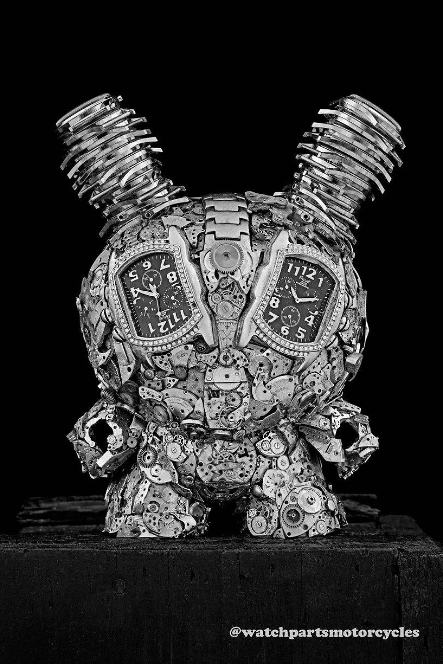 I Turn Old Watches Into Steampunk Sculptures I Turn Old Watches Into Steampunk Sculptures