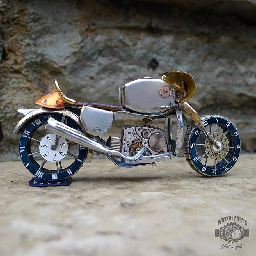 I Turn Old Watches Into Steampunk Sculptures