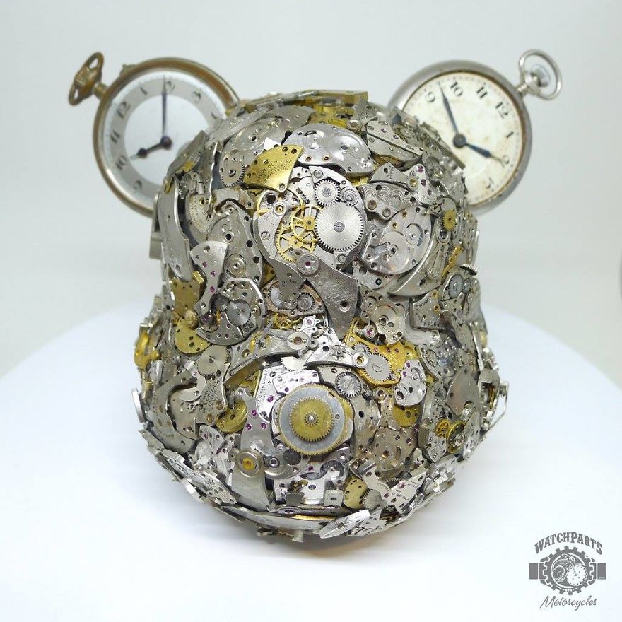 I Turn Old Watches Into Steampunk Sculptures