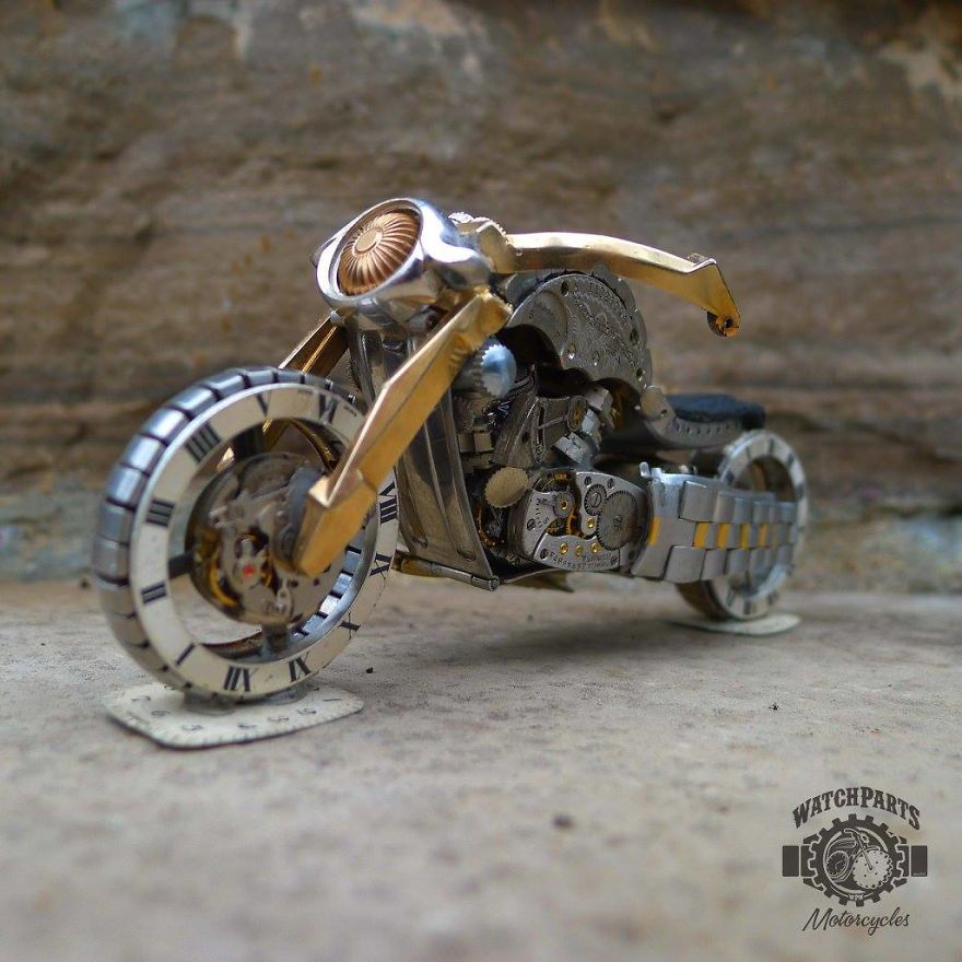 I Turn Old Watches Into Steampunk Sculptures
