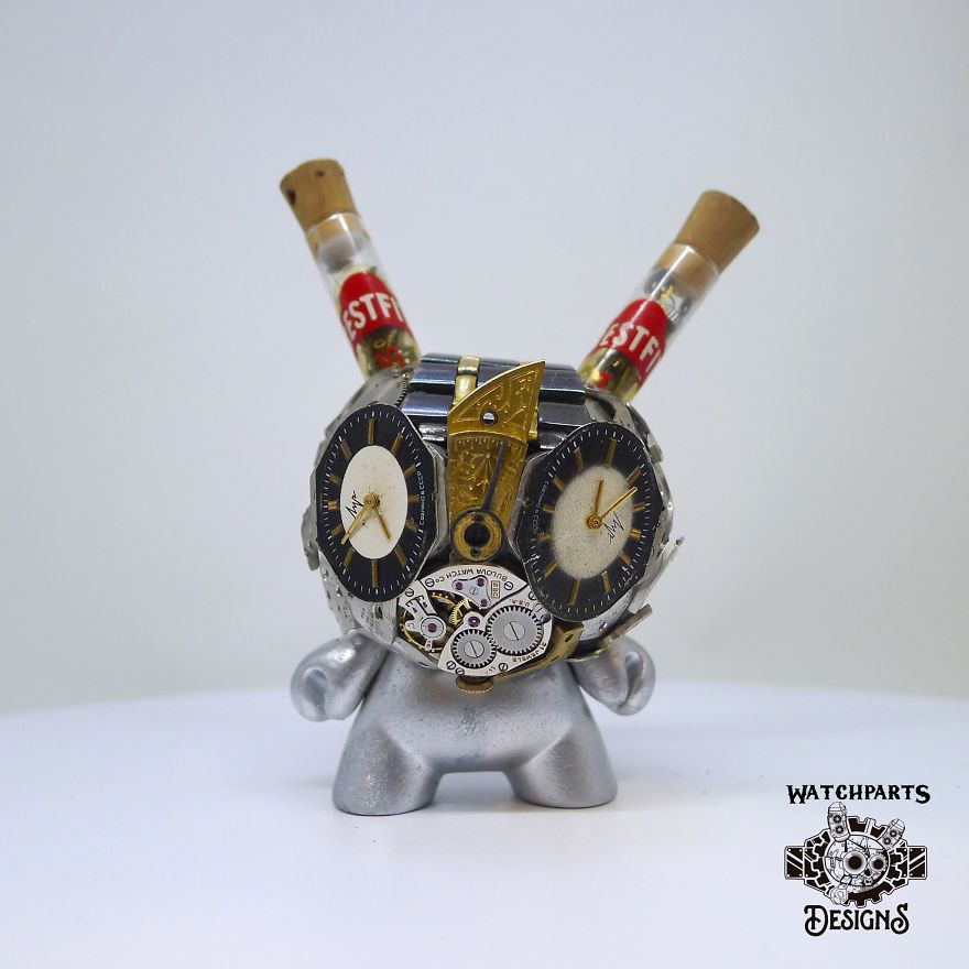I Turn Old Watches Into Steampunk Sculptures