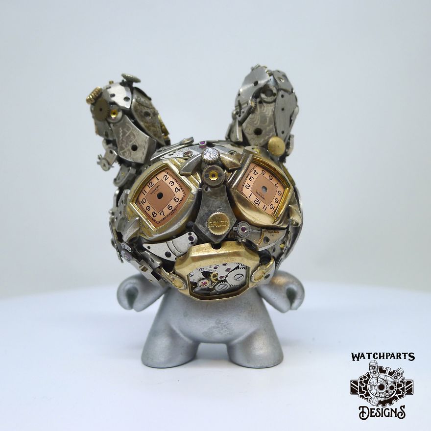 I Turn Old Watches Into Steampunk Sculptures