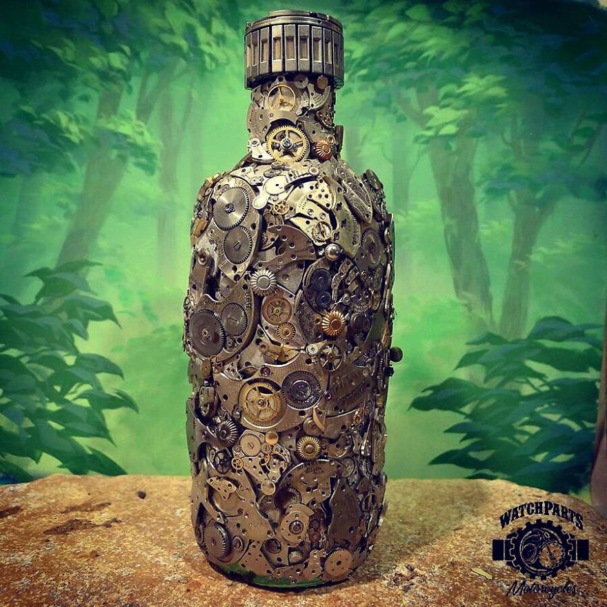 I Turn Old Watches Into Steampunk Sculptures