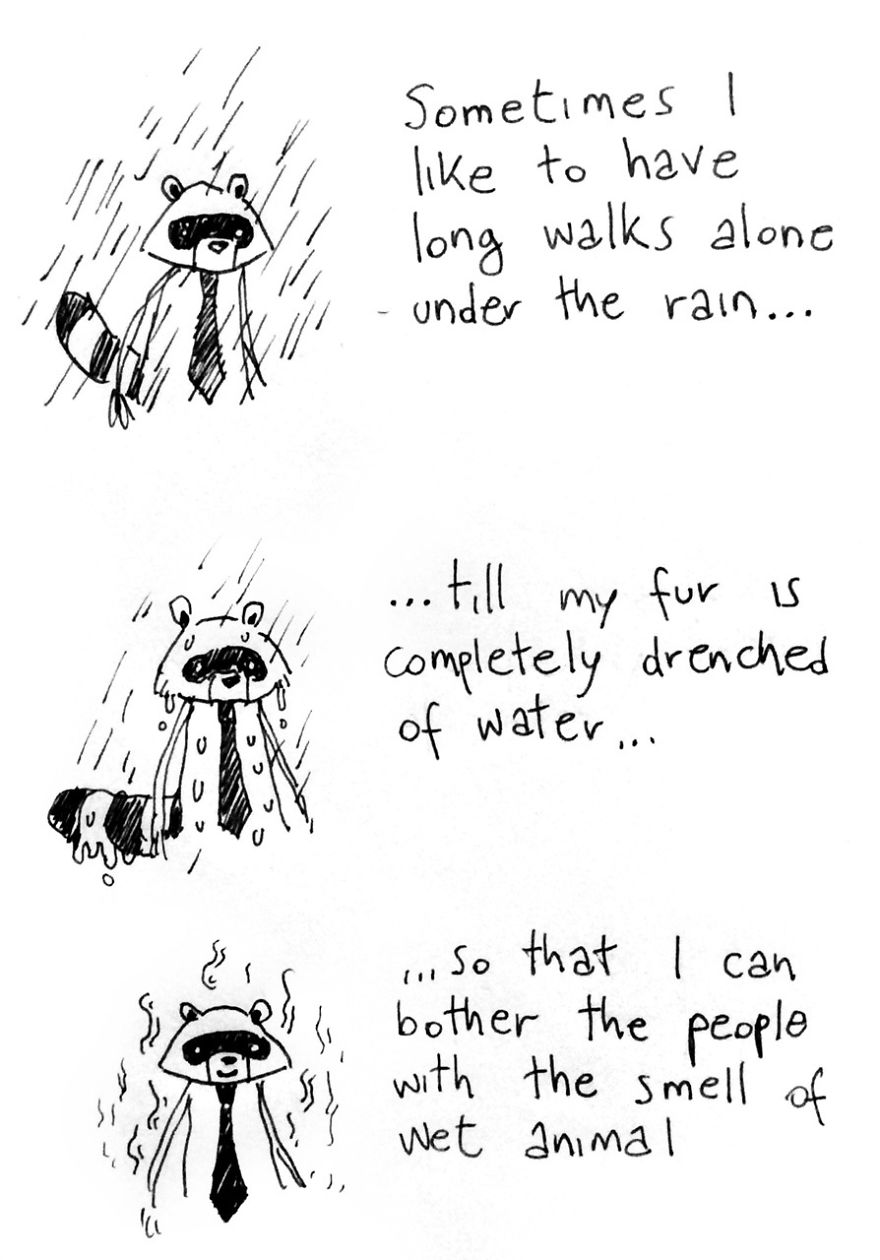 I Made A Comic About A Raccoon Dealing With Modern Life