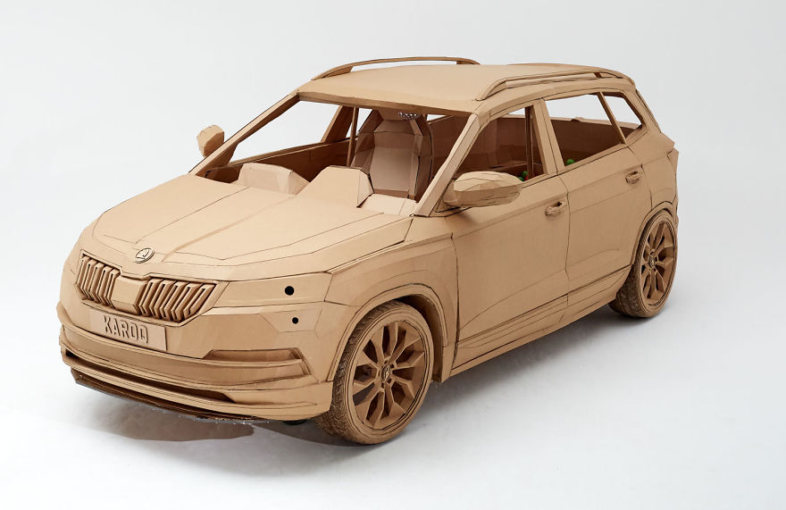 Lazerian Creates Cardboard Car For Skoda Lazerian Creates Cardboard Car For Skoda