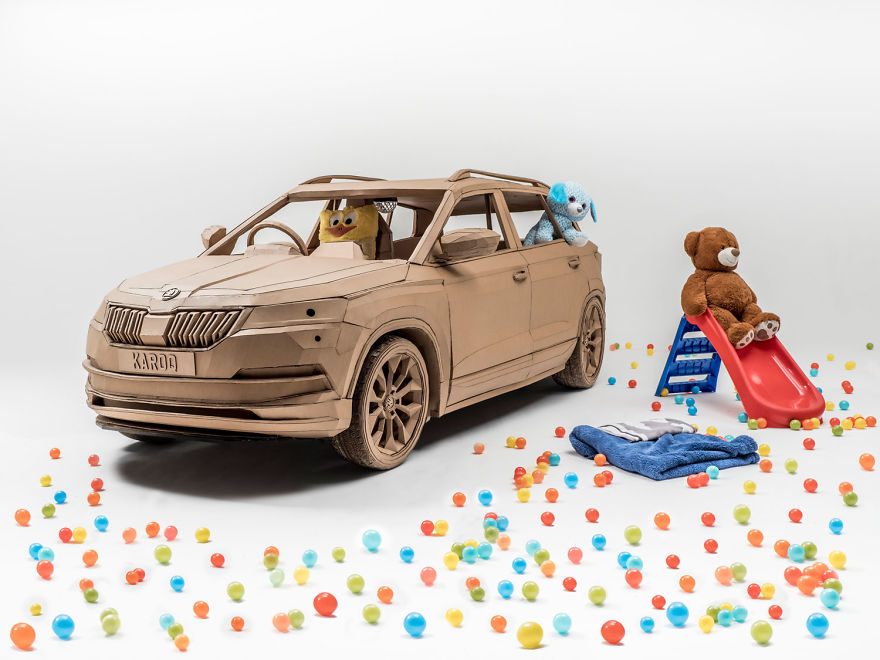 Lazerian Creates Cardboard Car For Skoda Lazerian Creates Cardboard Car For Skoda