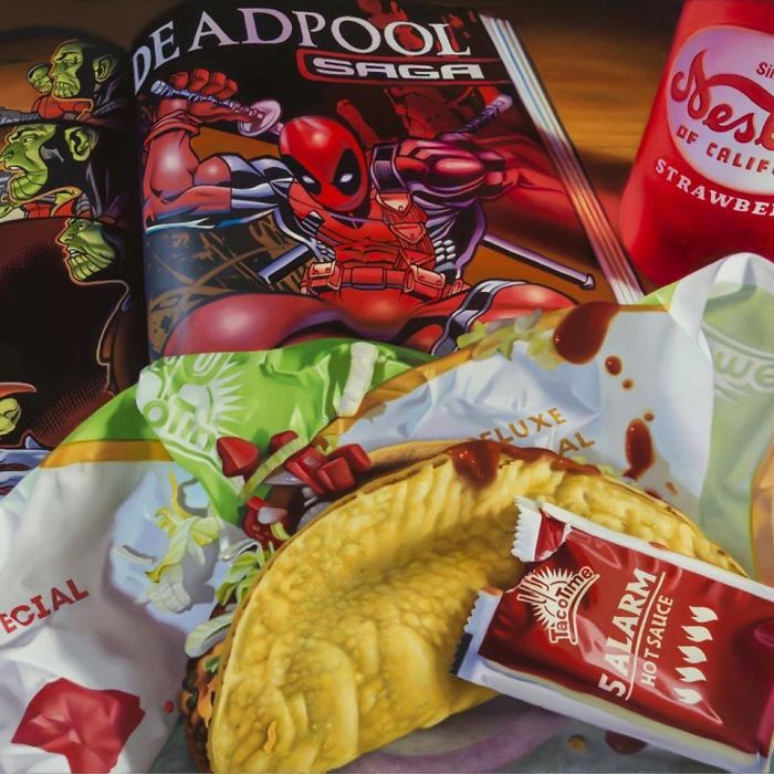 Incredible Hyperrealistic Oil Paintings Show A Perfect Combination Of Pop Art And Everyday Objects