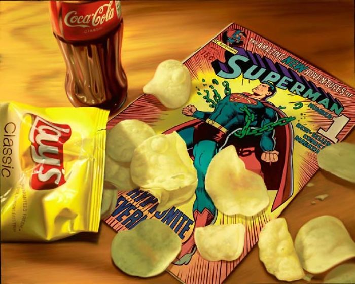 Incredible Hyperrealistic Oil Paintings Show A Perfect Combination Of Pop Art And Everyday Objects