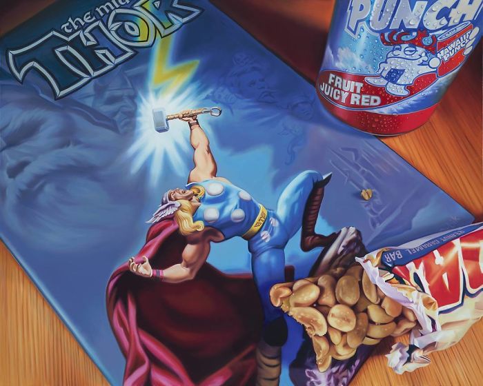 Incredible Hyperrealistic Oil Paintings Show A Perfect Combination Of Pop Art And Everyday Objects