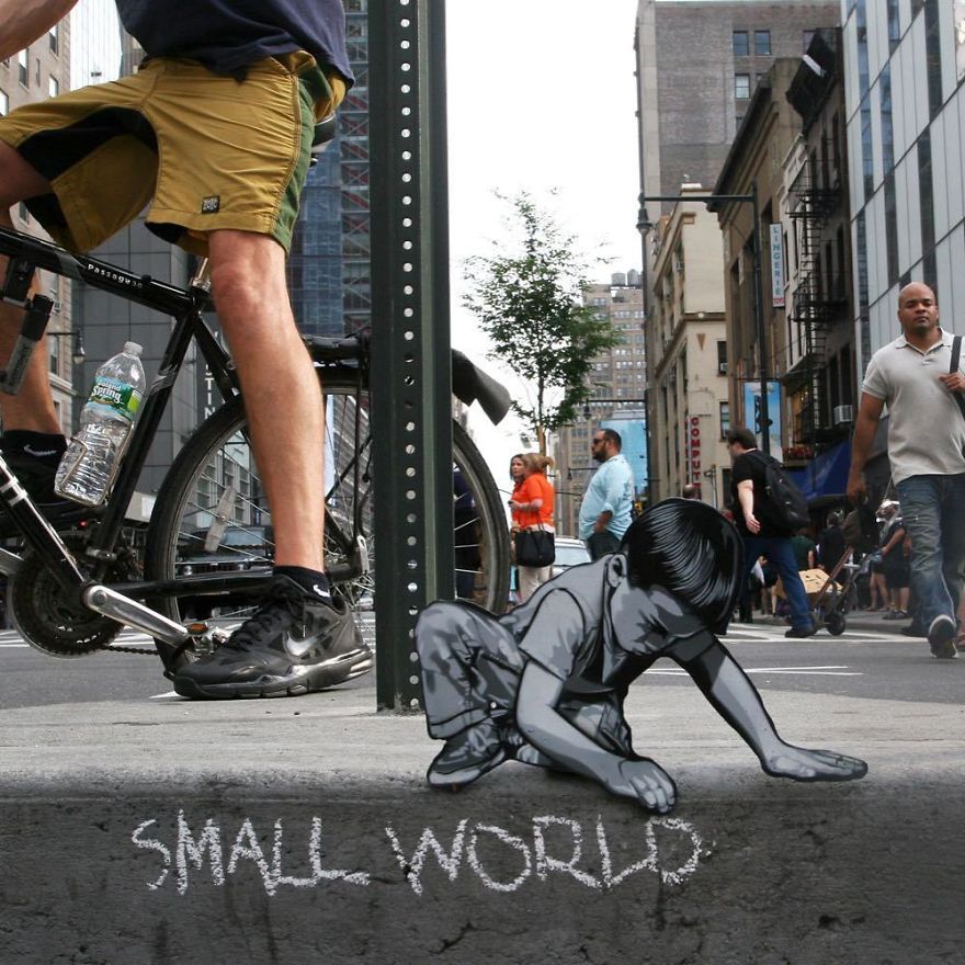 Artist Leaves Tiny Wooden Figures Around The City For People To Find