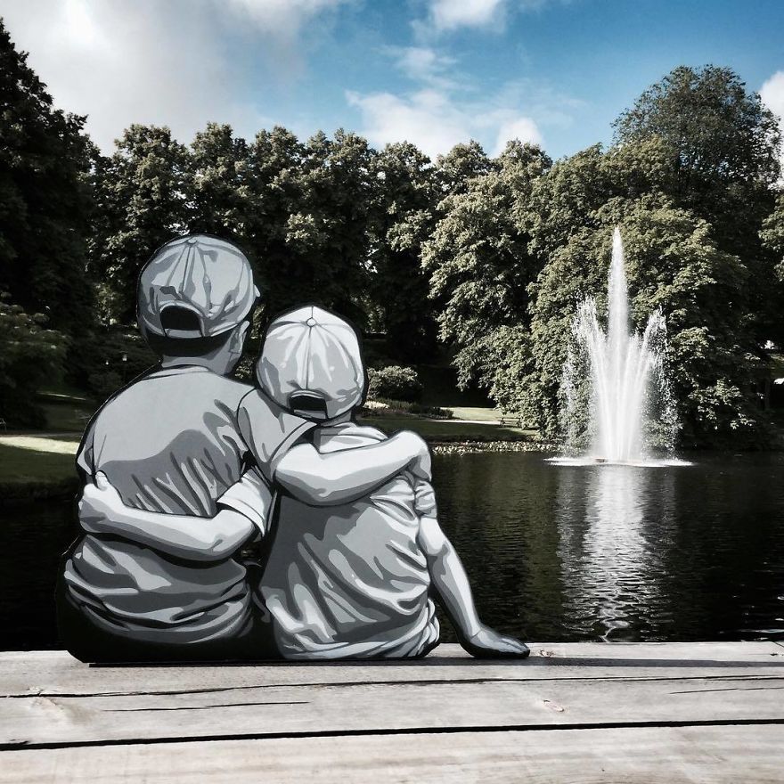 Artist Leaves Tiny Wooden Figures Around The City For People To Find