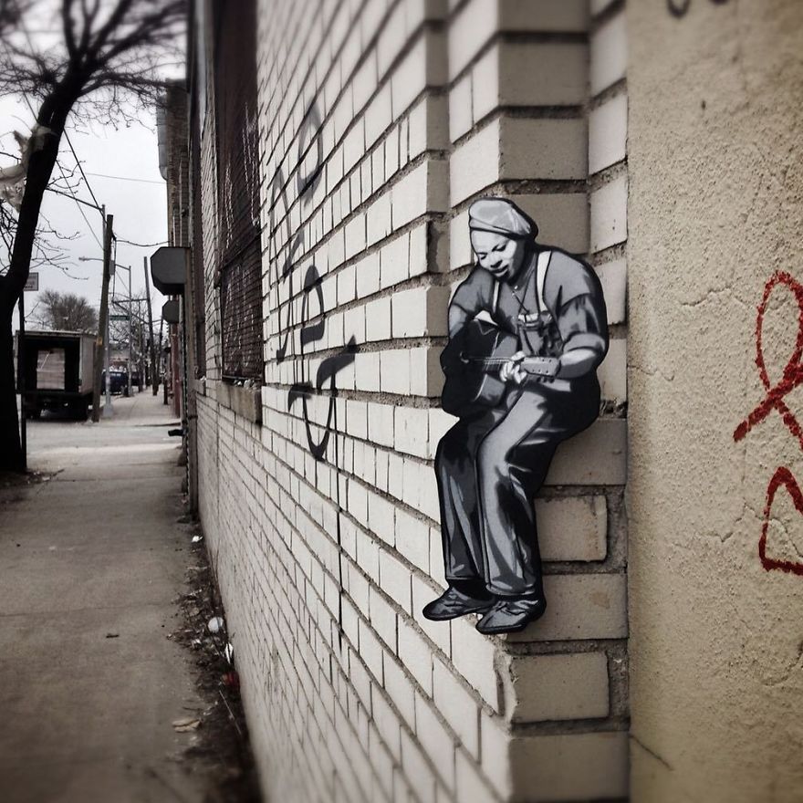 Artist Leaves Tiny Wooden Figures Around The City For People To Find