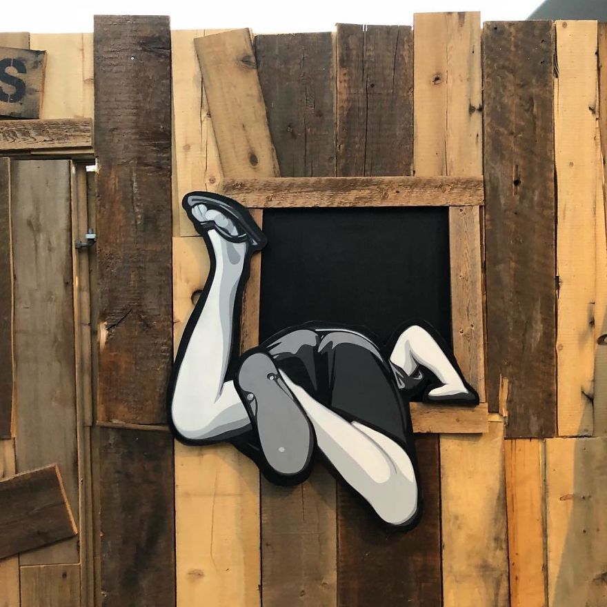 Artist Leaves Tiny Wooden Figures Around The City For People To Find