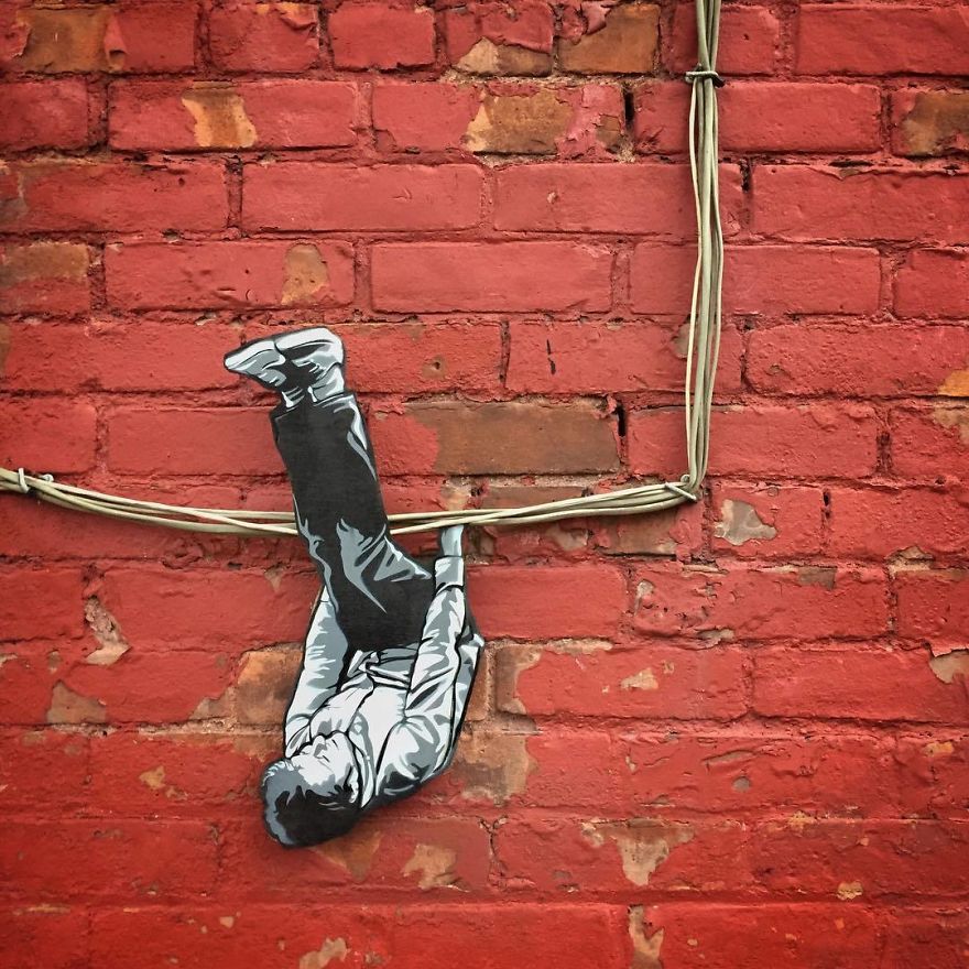 Artist Leaves Tiny Wooden Figures Around The City For People To Find