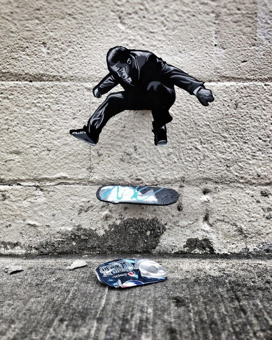 Artist Leaves Tiny Wooden Figures Around The City For People To Find