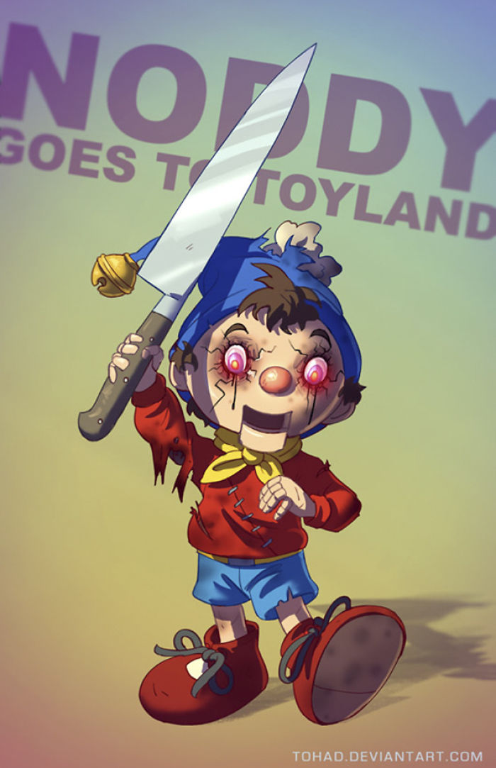 Our Beloved Childhood Characters Turned Into Tarantino-Like Monsters By Sylvain Sarrailh