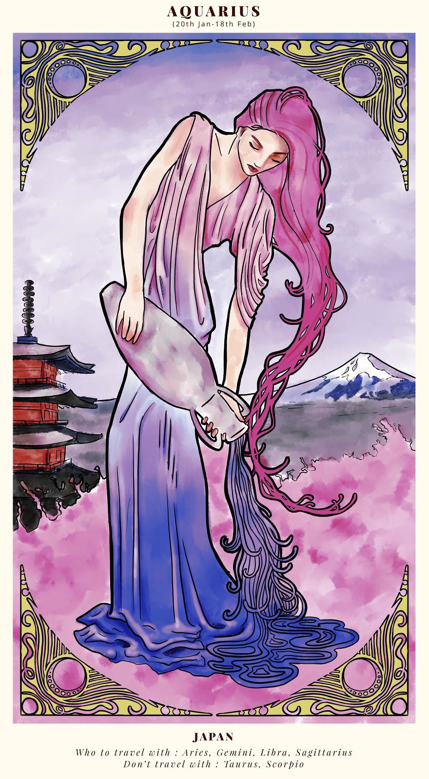 We Illustrated Where To Visit In 2018 According To Your Star Sign We Illustrated Where To Visit In 2018 According To Your Star Sign