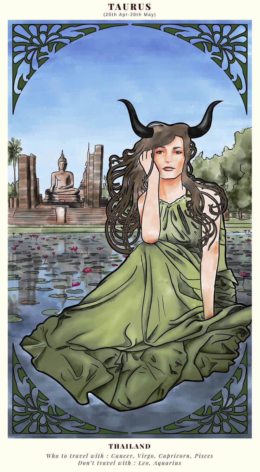 We Illustrated Where To Visit In 2018 According To Your Star Sign We Illustrated Where To Visit In 2018 According To Your Star Sign