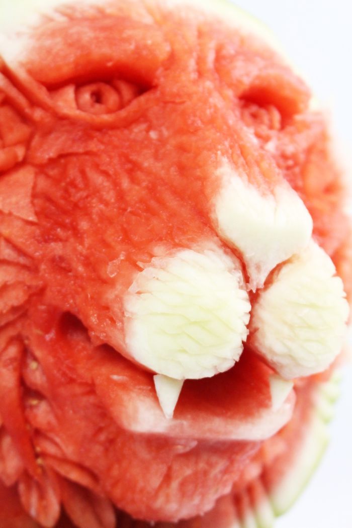 It Took 2 Hours To Turn This Watermelon Into A Lion It Took 2 Hours To Turn This Watermelon Into A Lion