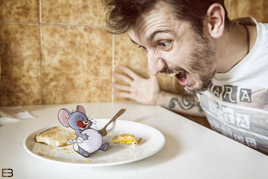 I Draw Imaginary Characters On My Photos