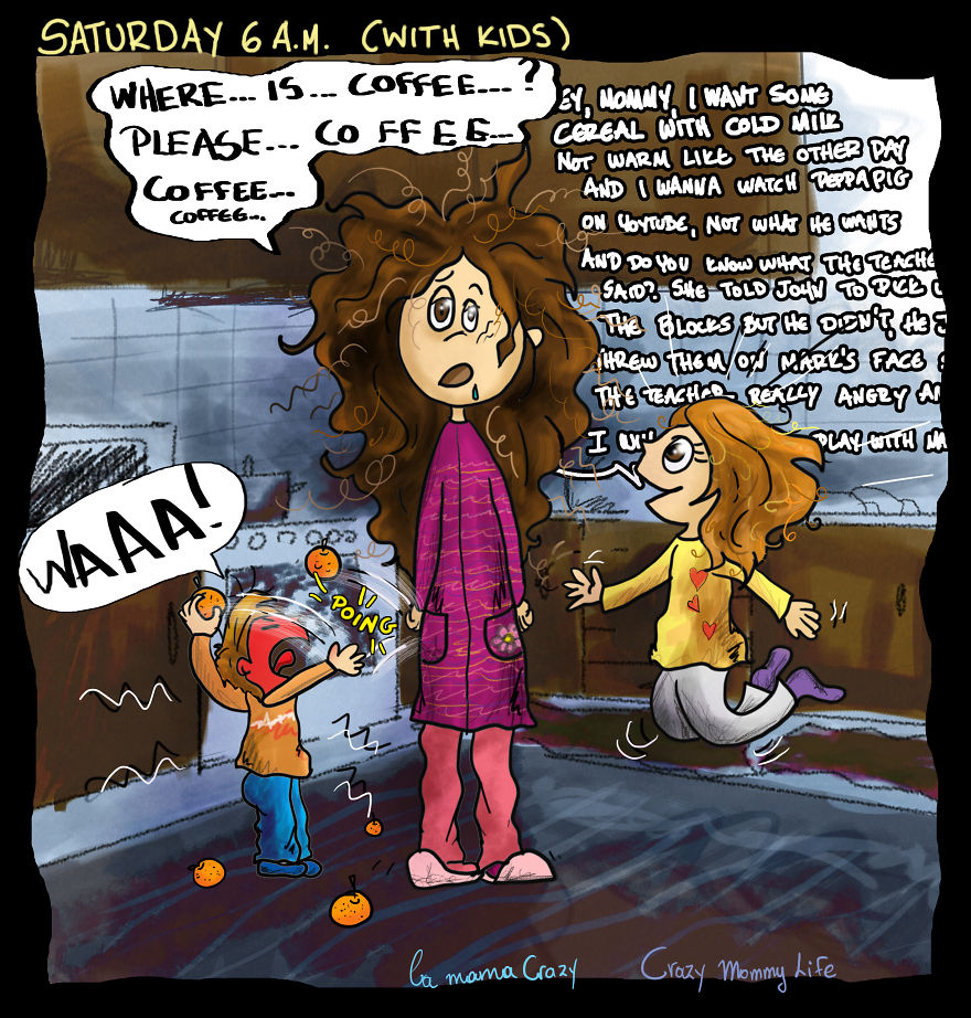 I Illustrate My Everyday Life As A Parent And This Is What Living With Two Little Ones Is Like