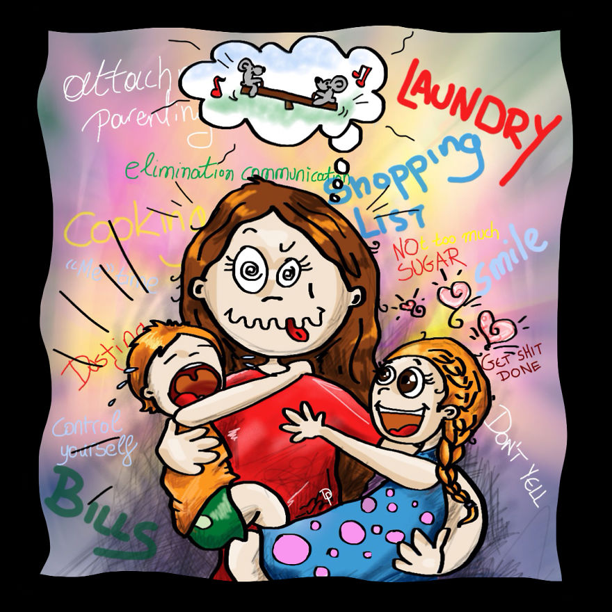 I Illustrate My Everyday Life As A Parent And This Is What Living With Two Little Ones Is Like