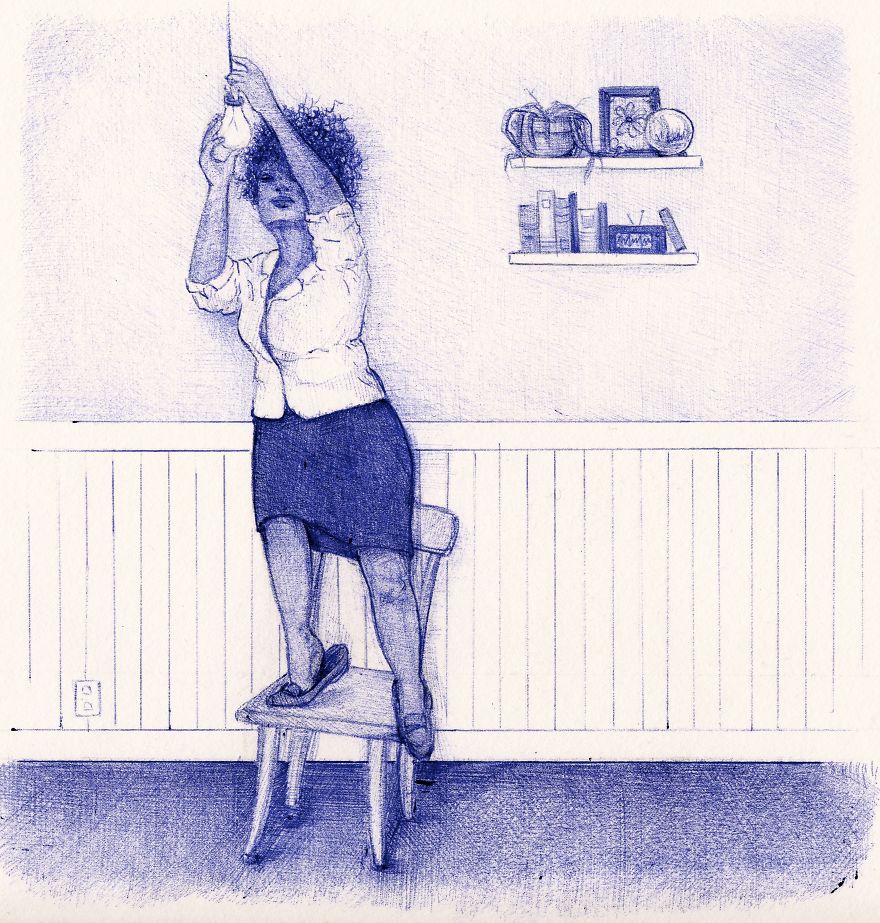 I’m Creating A Collection Of Little Vignettes With A Pen That Play With Our Relationship With Tech I’m Creating A Collection Of Little Vignettes With A Pen That Play With Our Relationship With Tech