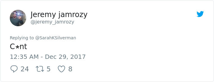 Sexist Troll Attacks Sarah Silverman On Twitter, And Her Unexpected Response Turns Man’s Life Upside Down Sexist Troll Attacks Sarah Silverman On Twitter, And Her Unexpected Response Turns Man’s Life Upside Down