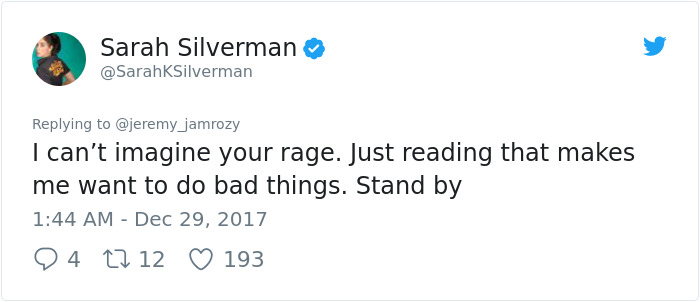 Sexist Troll Attacks Sarah Silverman On Twitter, And Her Unexpected Response Turns Man’s Life Upside Down Sexist Troll Attacks Sarah Silverman On Twitter, And Her Unexpected Response Turns Man’s Life Upside Down