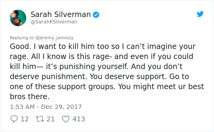 Sexist Troll Attacks Sarah Silverman On Twitter, And Her Unexpected Response Turns Man’s Life Upside Down Sexist Troll Attacks Sarah Silverman On Twitter, And Her Unexpected Response Turns Man’s Life Upside Down