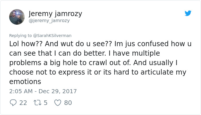 Sexist Troll Attacks Sarah Silverman On Twitter, And Her Unexpected Response Turns Man’s Life Upside Down Sexist Troll Attacks Sarah Silverman On Twitter, And Her Unexpected Response Turns Man’s Life Upside Down