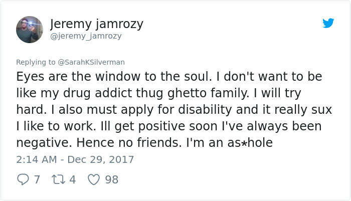 Sexist Troll Attacks Sarah Silverman On Twitter, And Her Unexpected Response Turns Man’s Life Upside Down Sexist Troll Attacks Sarah Silverman On Twitter, And Her Unexpected Response Turns Man’s Life Upside Down